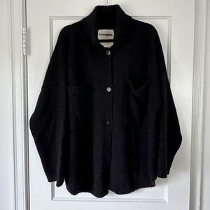 CORDERA Black Polo Cardiagan